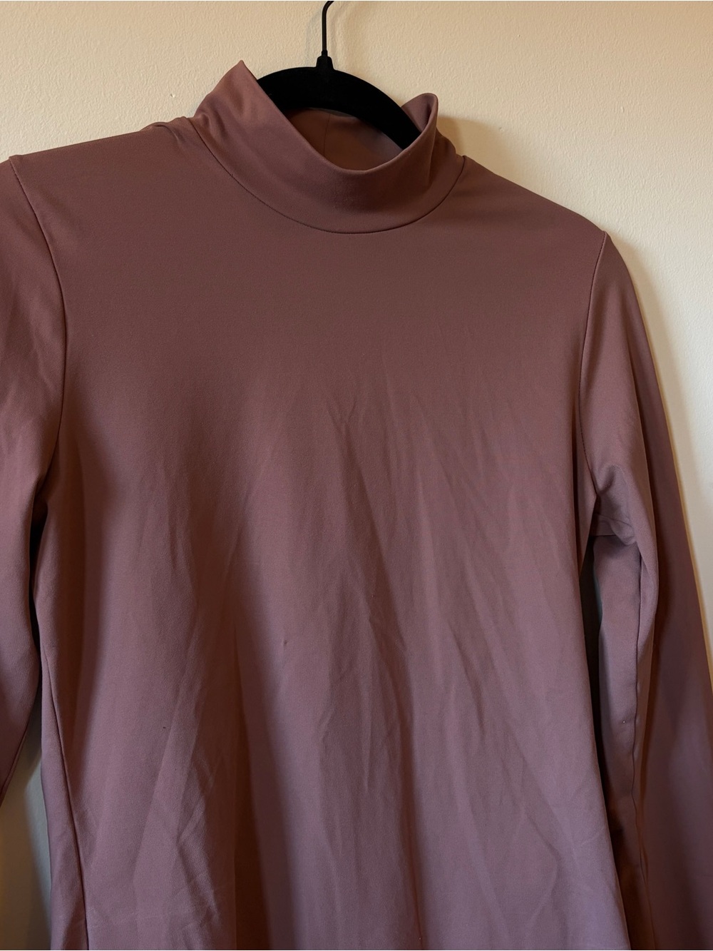 Abercrombie Mock Neck Bodysuit in Brown